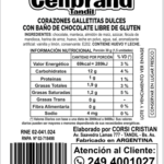 Corazones bañados de chocolate  250g