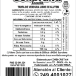 Tarta de verdura 250g