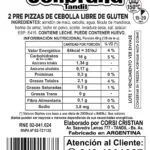 Pre pizzas de cebolla 600g x2