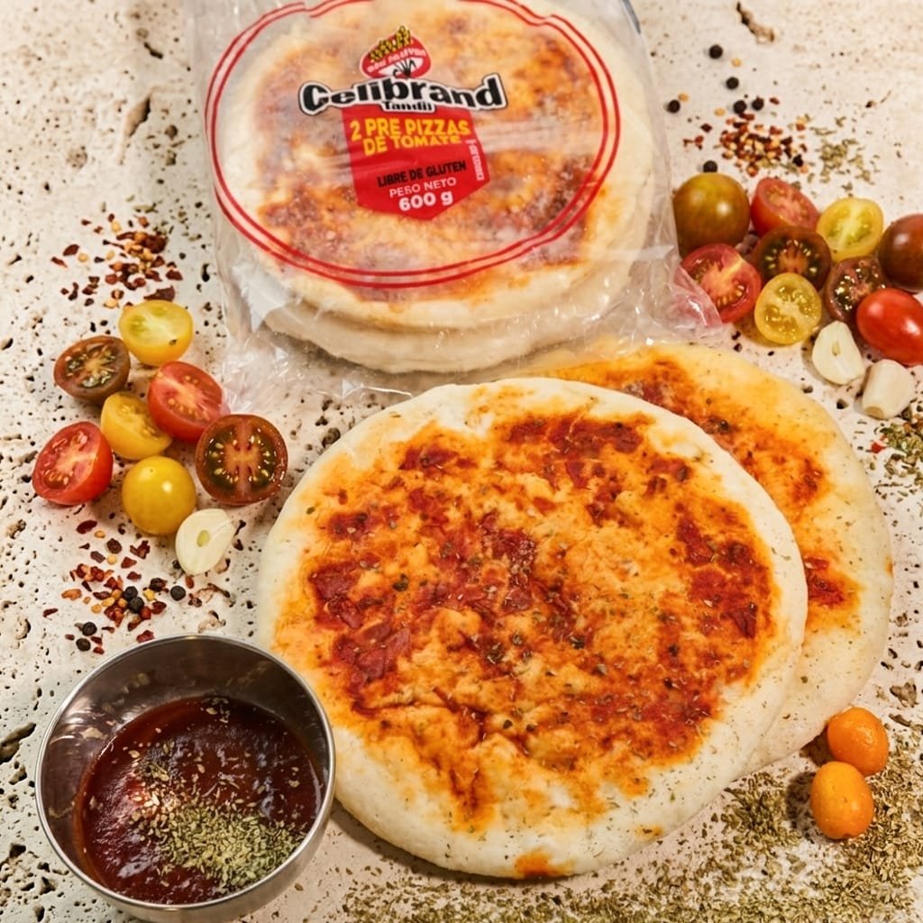 Pre pizzas de tomate 600g x2