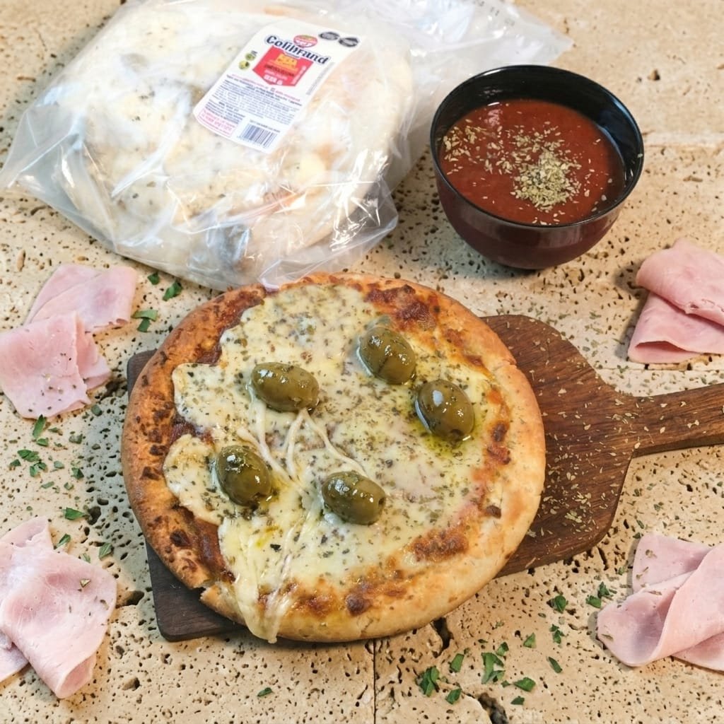 Pizza Vestida Jamón y Muzza 525g