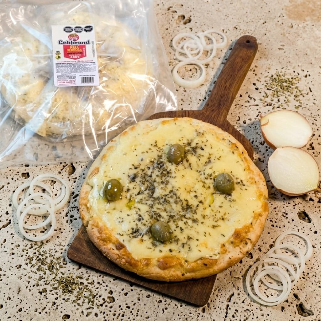 Pizza Vestida Cebolla y Muzza 445g